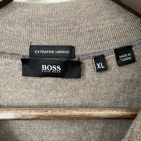 BOSS extra fine merino wool sweater - Picture 2 of 4